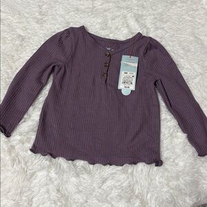 NWT Cat & Jack Dusty Purple Long Sleeve Shirt 18M